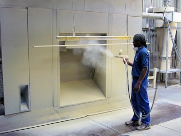 Eiger Engineering has their own on-site powder coating plant